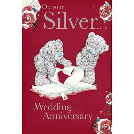 Silver Wedding Anniversary Me to You Bear Card £2.49